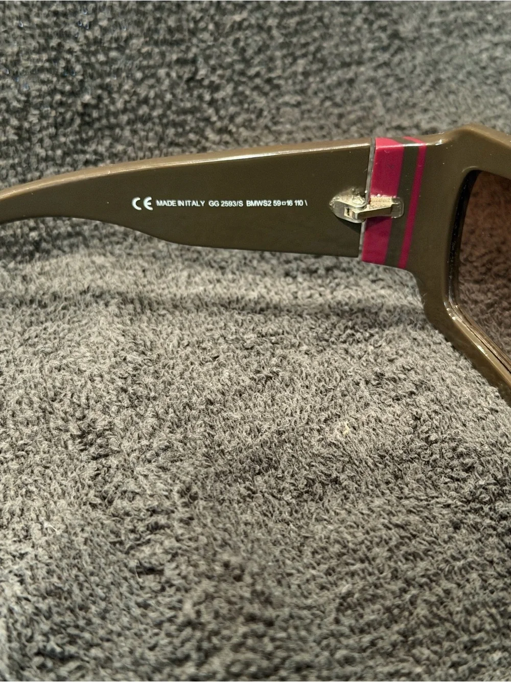 Vintage Gucci GG 2593/S GG 2593/S BMWS2 Brown Sunglasses